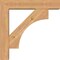 Ekena Millwork Westlake Block Smooth Bracket w/ Offset Brace, Western Red Cedar, 5 1/2"W x 24"D x 24"H BKT0604X24X24WTL05SWR - alternate 4